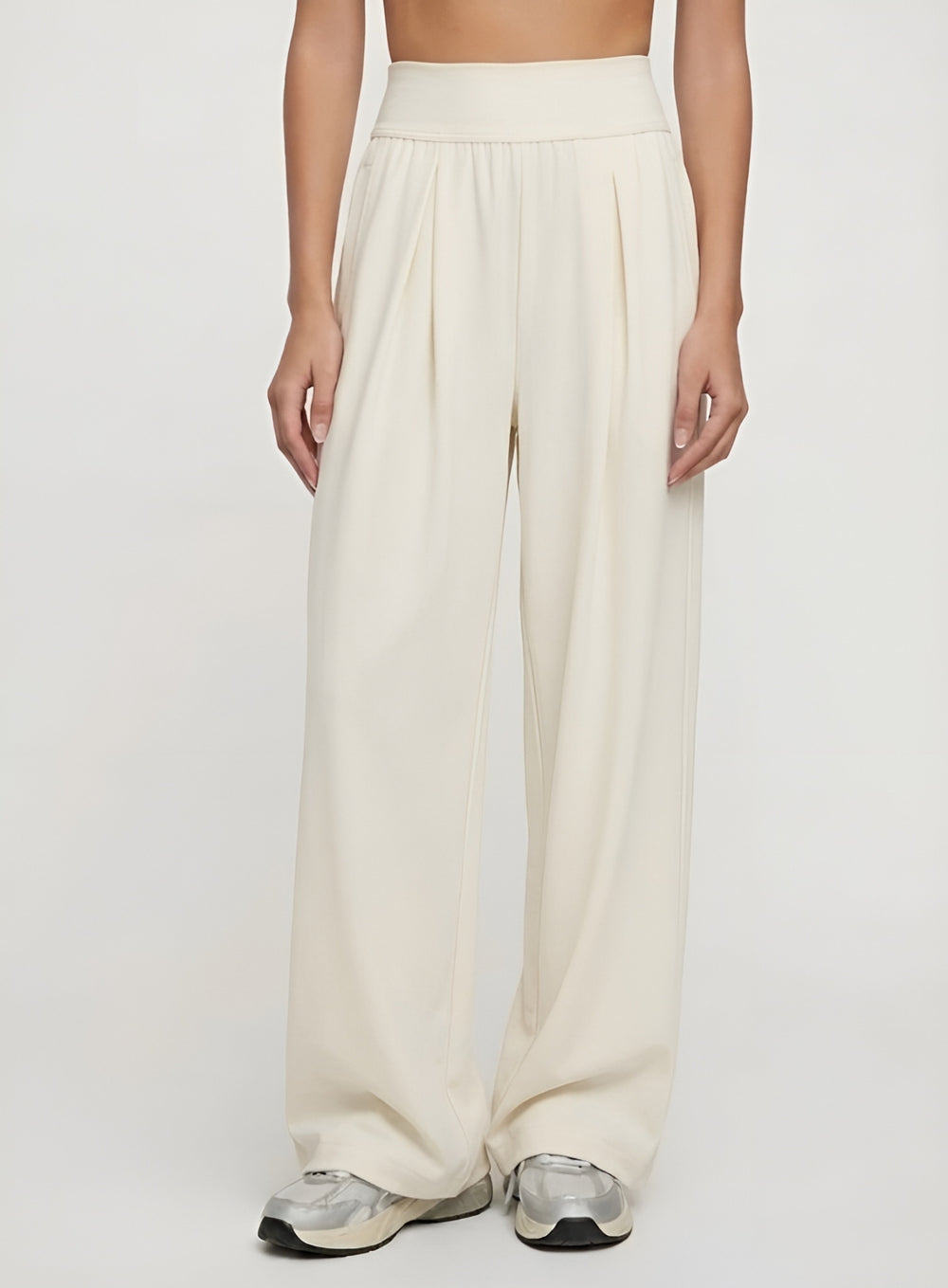 CloudDrape Activewear Pants - Ivory - VECTOR SPORTSWEAR
