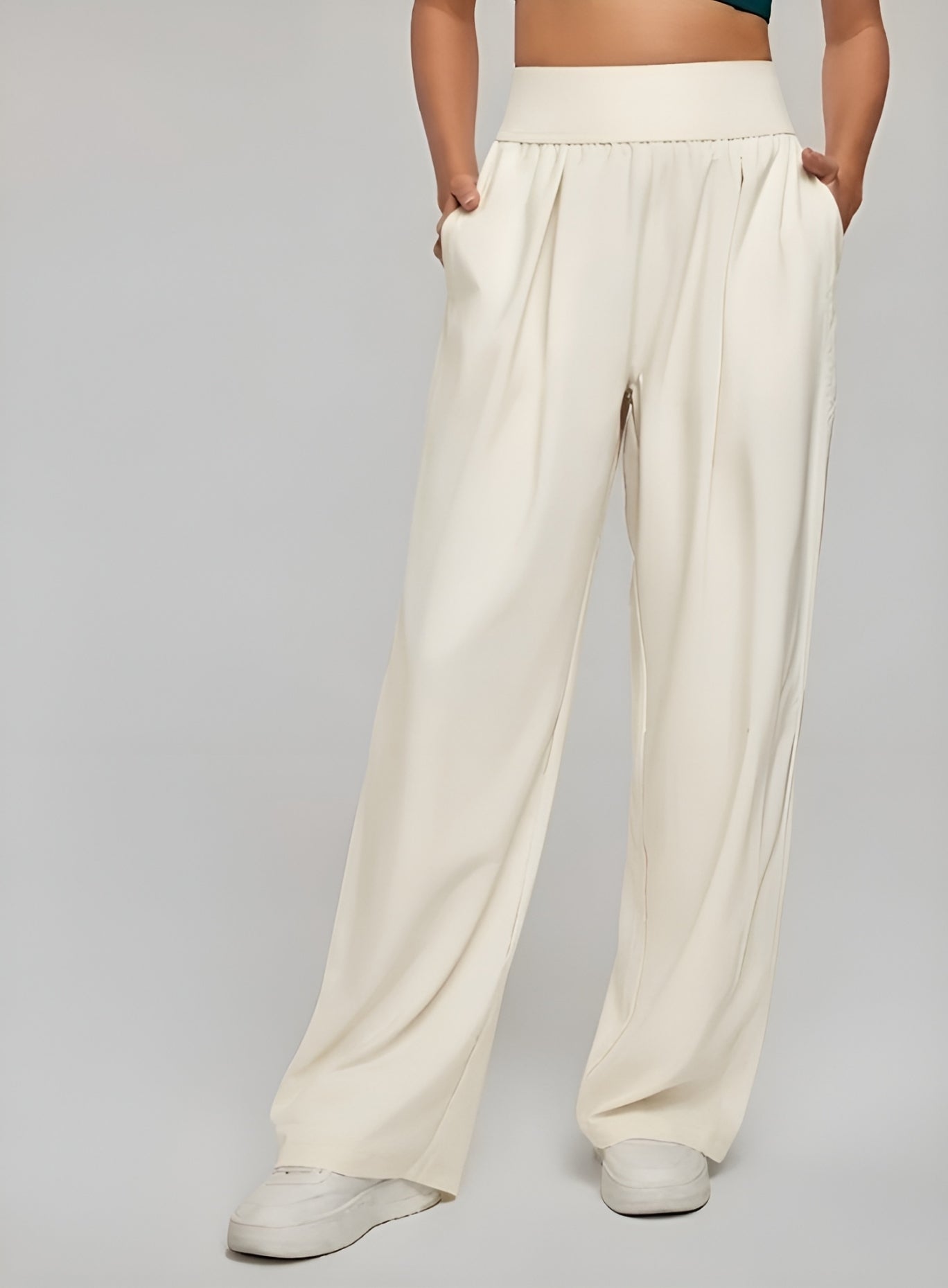 CloudDrape Activewear Pants - Ivory - VECTOR SPORTSWEAR