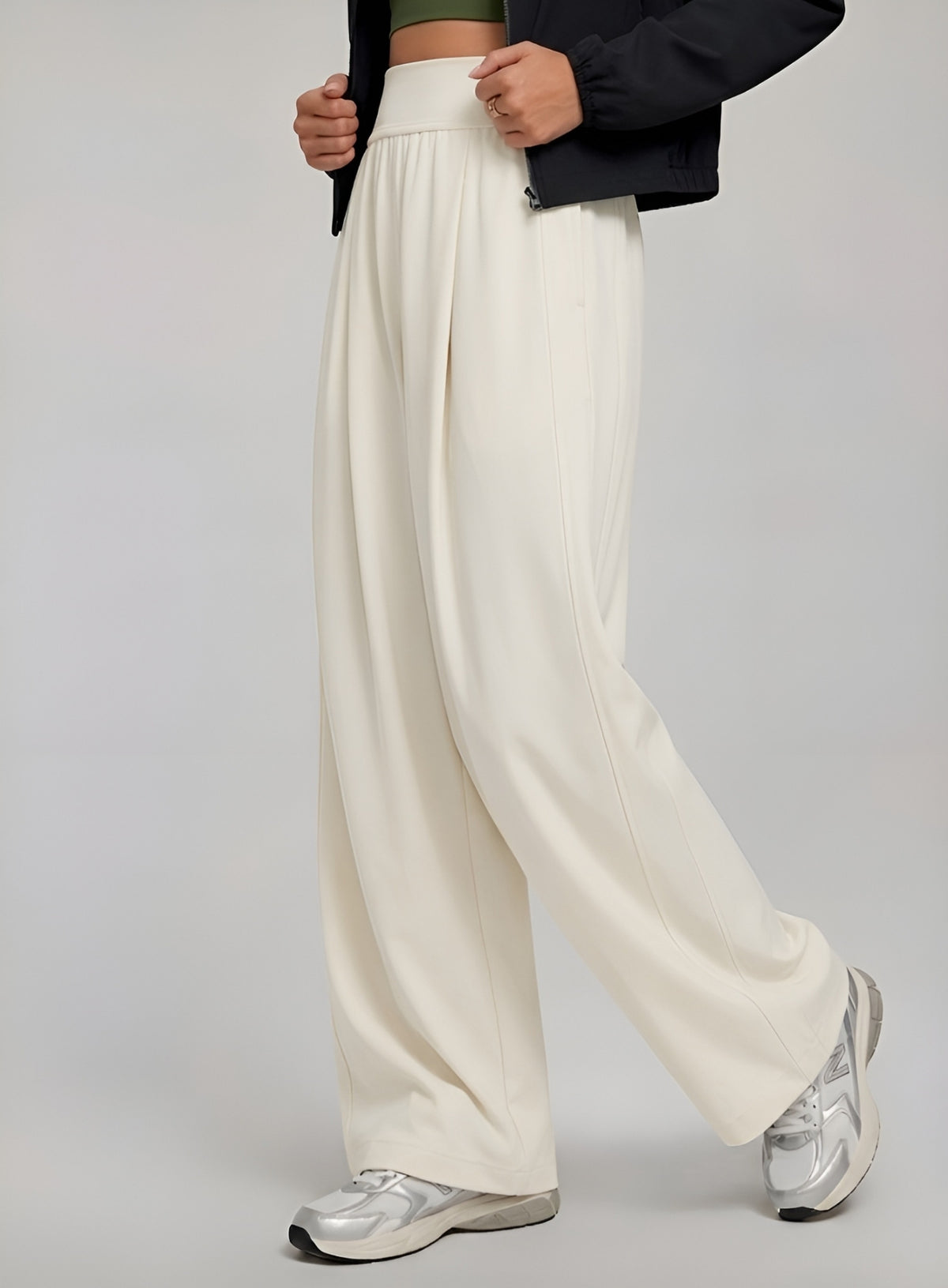 CloudDrape Activewear Pants - Ivory - VECTOR SPORTSWEAR Main image