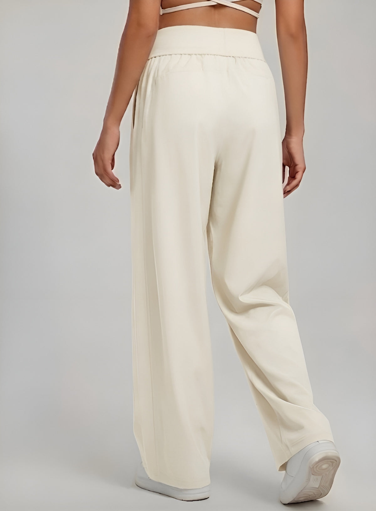 CloudDrape Activewear Pants - Ivory - VECTOR SPORTSWEAR