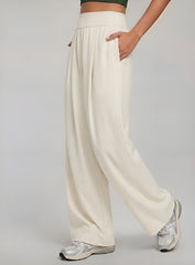 CloudDrape Activewear Pants - Ivory - VECTOR SPORTSWEAR
