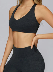High-support seamless sports bra for women, brushed soft finish, gym and activewear styling | Vector Sportswear
