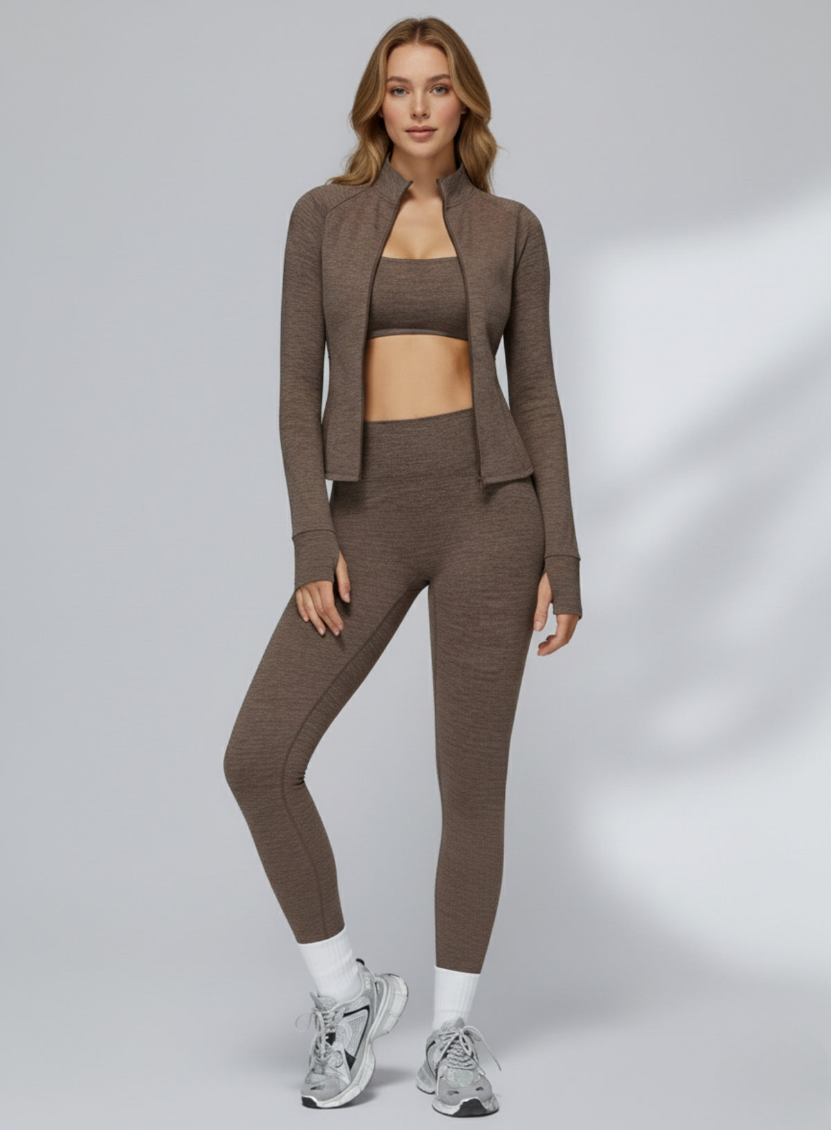 Ultra-soft seamless zip top for women — brushed finish, sculpted fit, quick-dry & 4-way stretch. Ideal for training, yoga, and athleisure.| Vector Sportswear