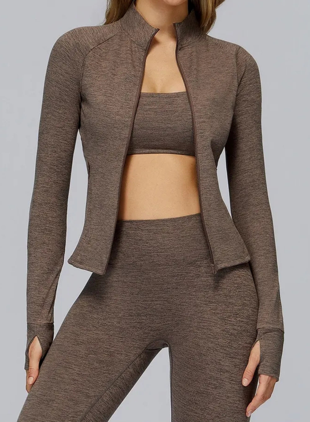 Ultra-soft seamless zip top for women — brushed finish, sculpted fit, quick-dry & 4-way stretch. Ideal for training, yoga, and athleisure. | Vector Sportswear