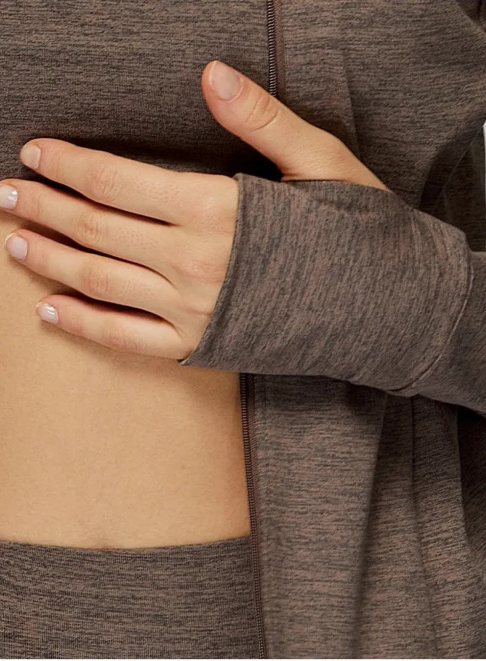 Women’s seamless brushed zip jacket with cloud-soft comfort, moisture-wicking fabric & contour fit. Perfect for gym & daily active lifestyle.