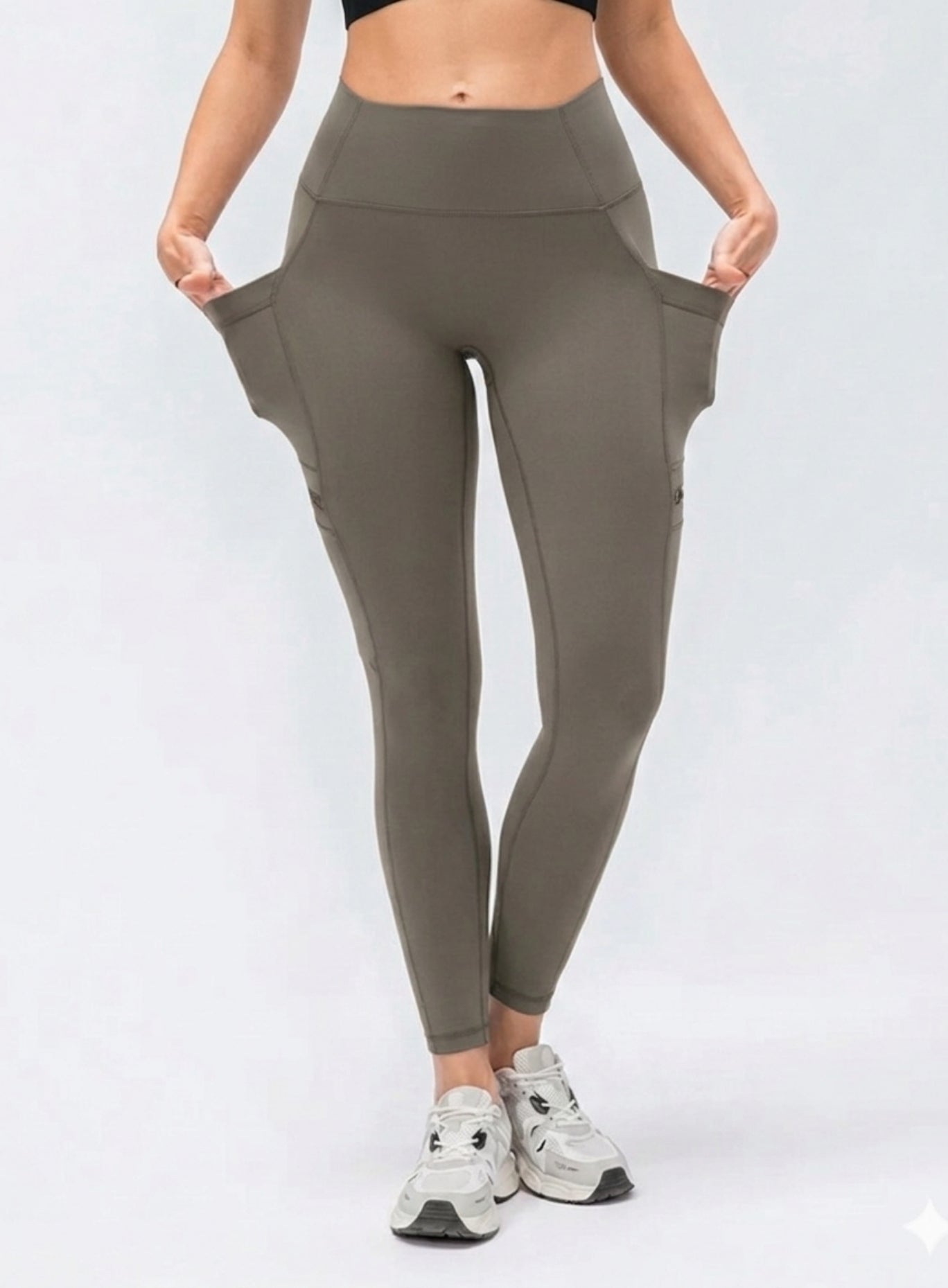 CloudSoft Pocket Legging - Greige - VECTOR SPORTSWEAR