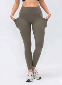CloudSoft Pocket Legging - Greige - VECTOR SPORTSWEAR