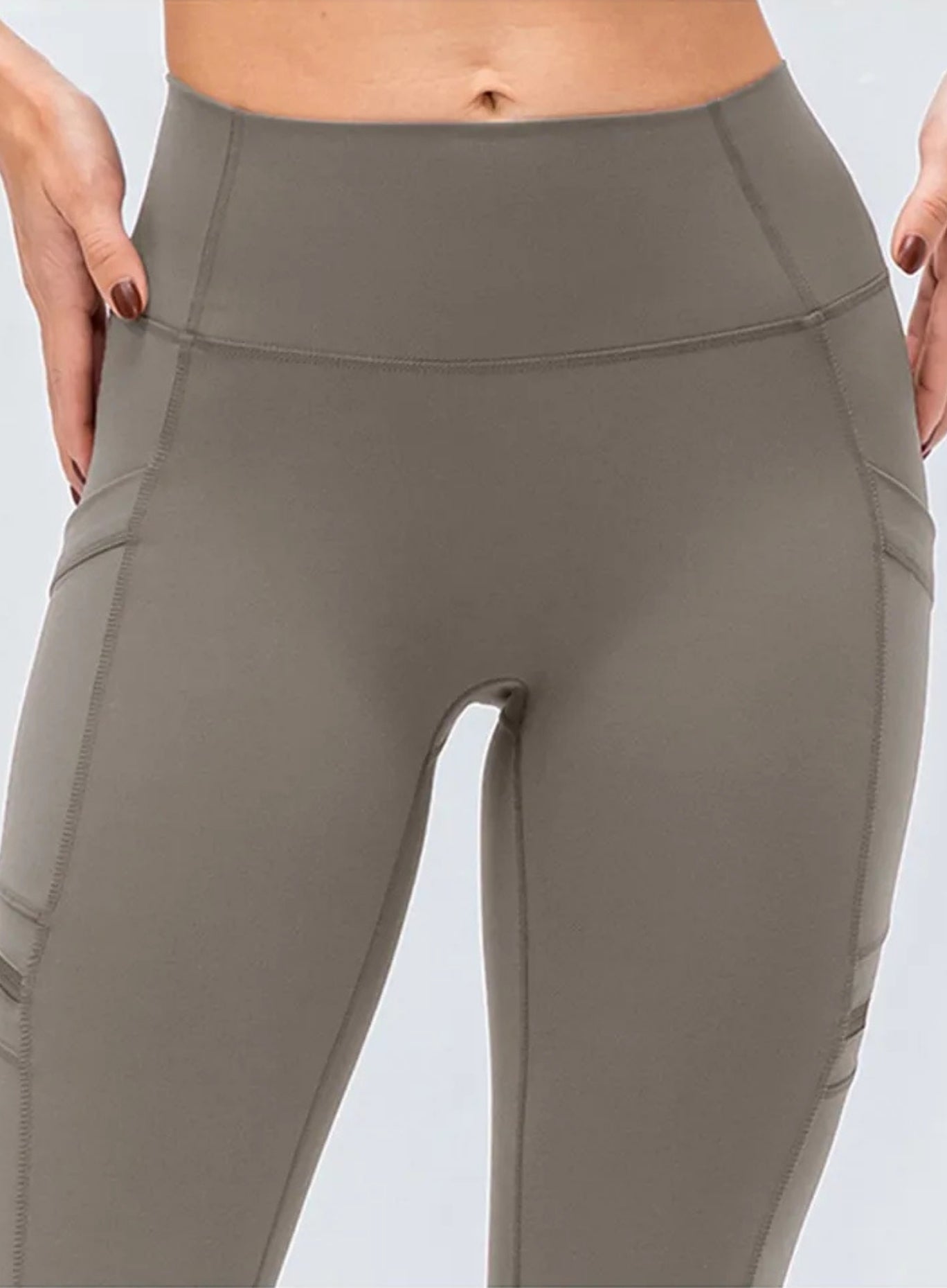 CloudSoft Pocket Legging - Greige - VECTOR SPORTSWEAR