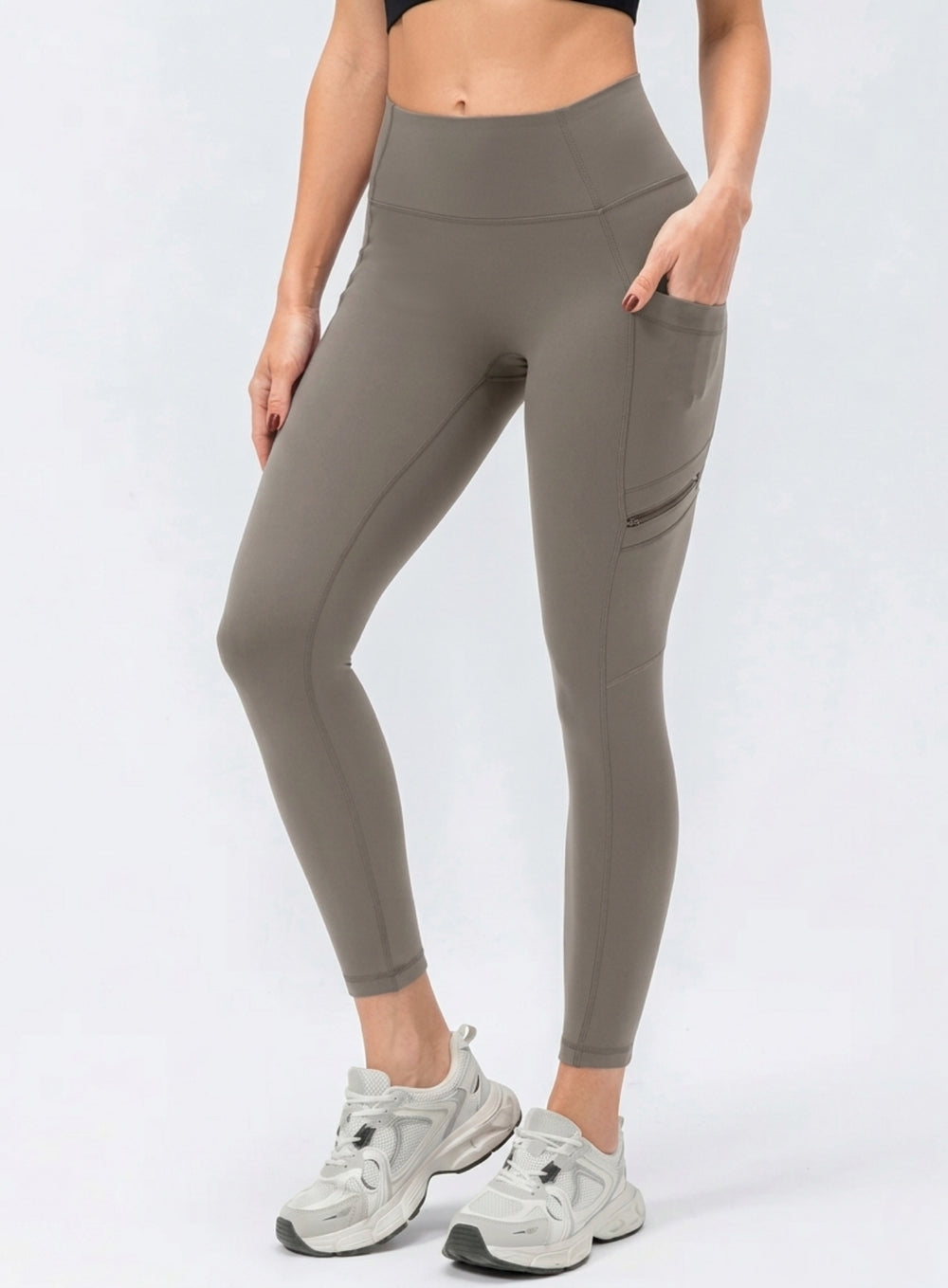 CloudSoft Pocket Legging - Greige - VECTOR SPORTSWEAR
