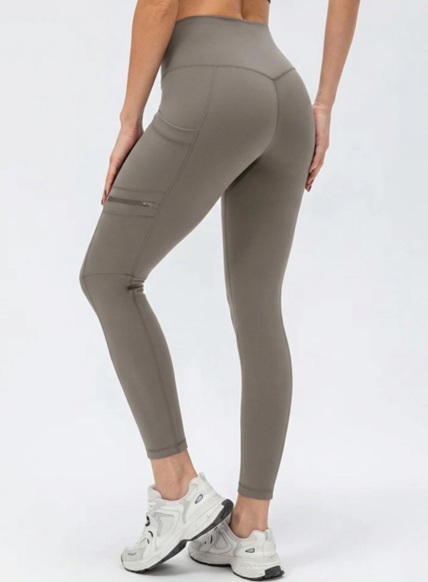 CloudSoft Pocket Legging - Greige - VECTOR SPORTSWEAR