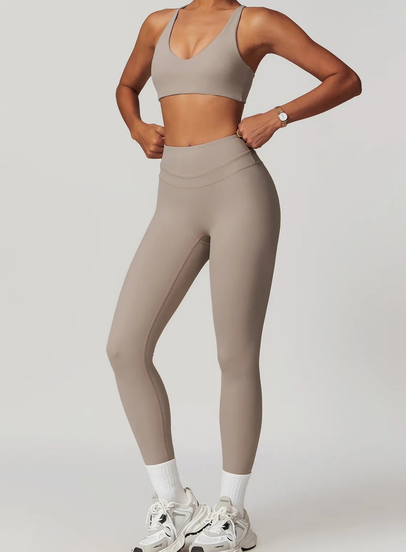 COREFLOW – Compression Legging - Ivory Beige - VECTOR SPORTSWEAR