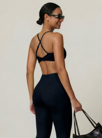 CoreFlow Sports Bra - Black - VECTOR SPORTSWEAR
