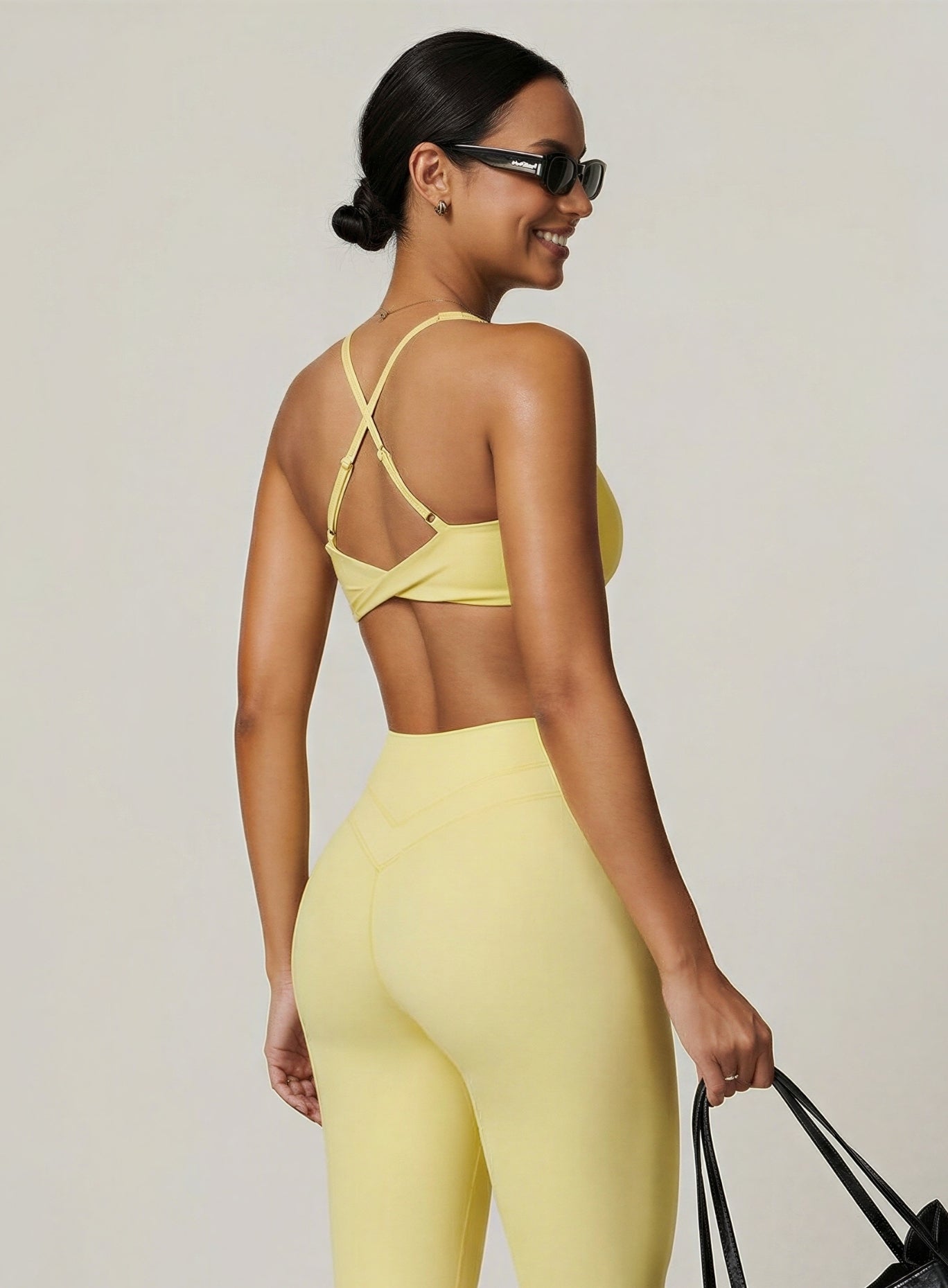 CoreFlow Sports Bra - Goose Yellow - VECTOR SPORTSWEAR