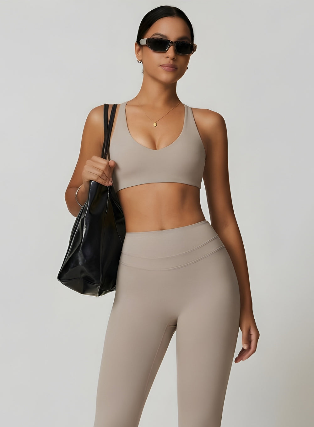 CoreFlow Sports Bra - Ivory Beige - VECTOR SPORTSWEAR