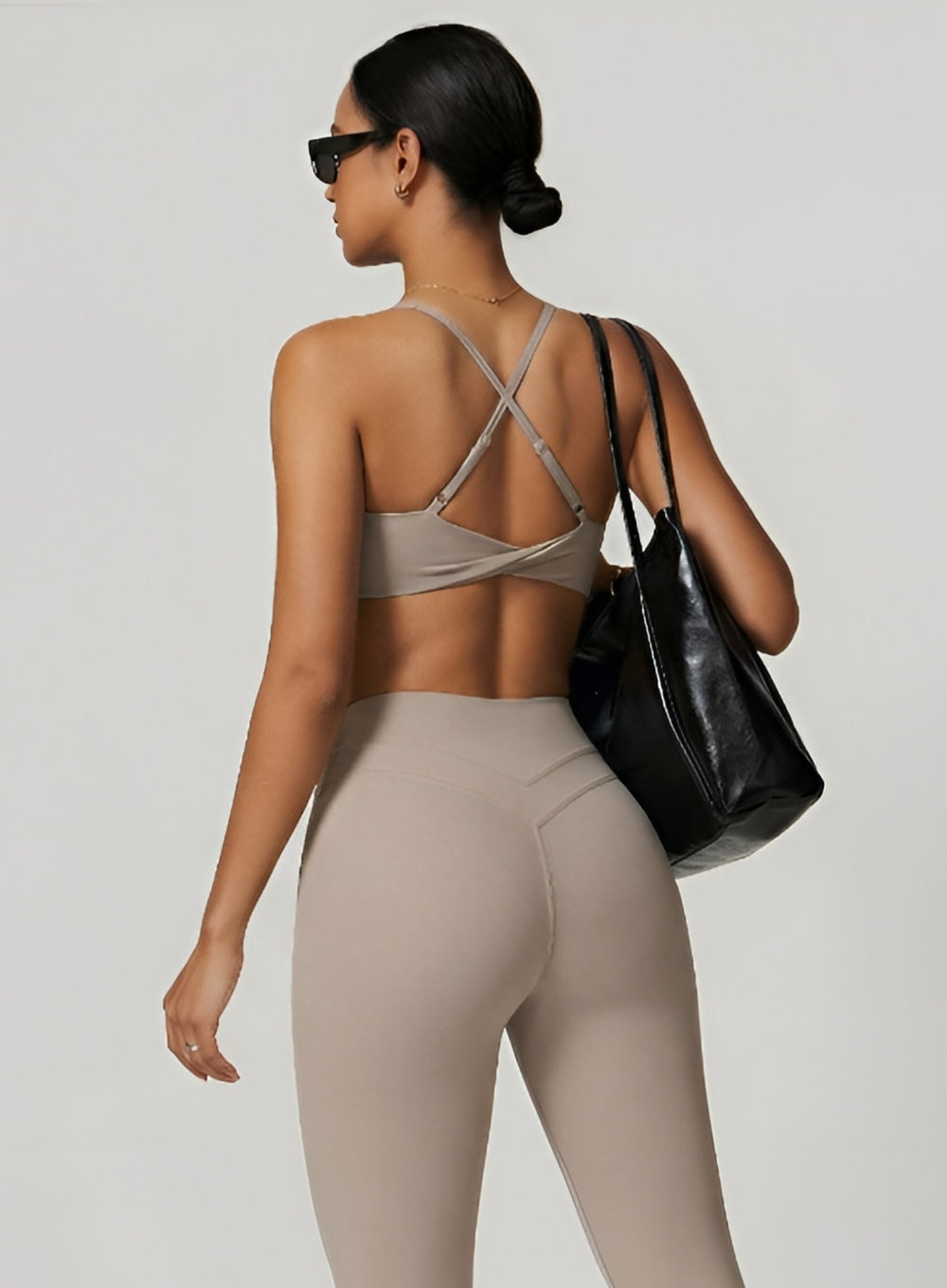 CoreFlow Sports Bra - Ivory Beige - VECTOR SPORTSWEAR