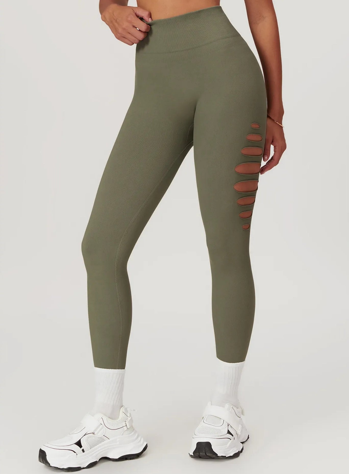CoreForm Sculpt Cut Leggings - Grass Green - VECTOR SPORTSWEAR