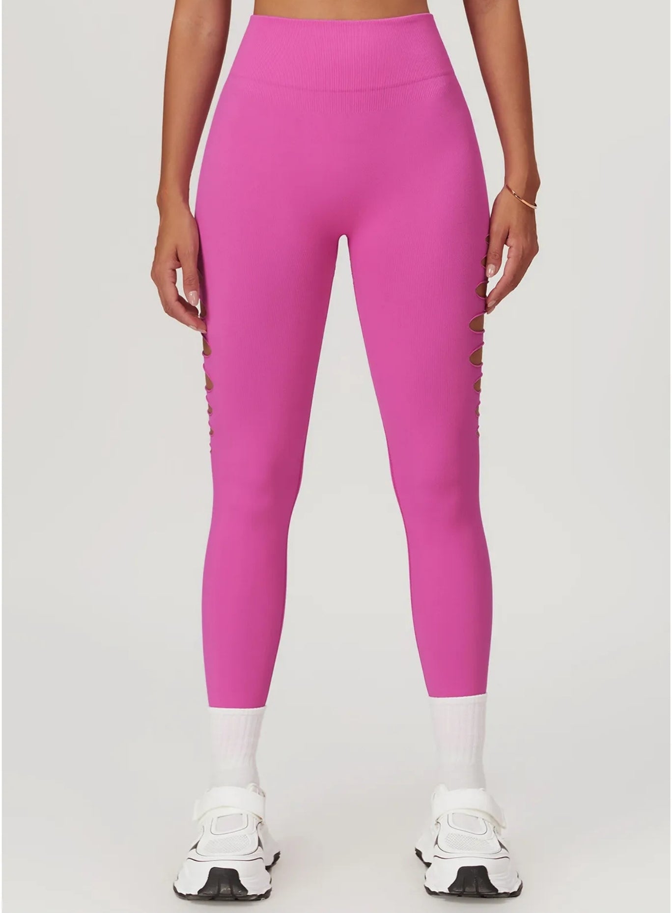 CoreForm Sculpt Cut Leggings - Rose Red - VECTOR SPORTSWEAR