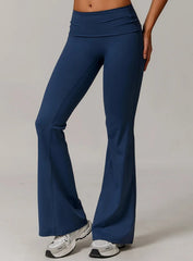FlexFold™ Flare Leggings - Twilight Blue