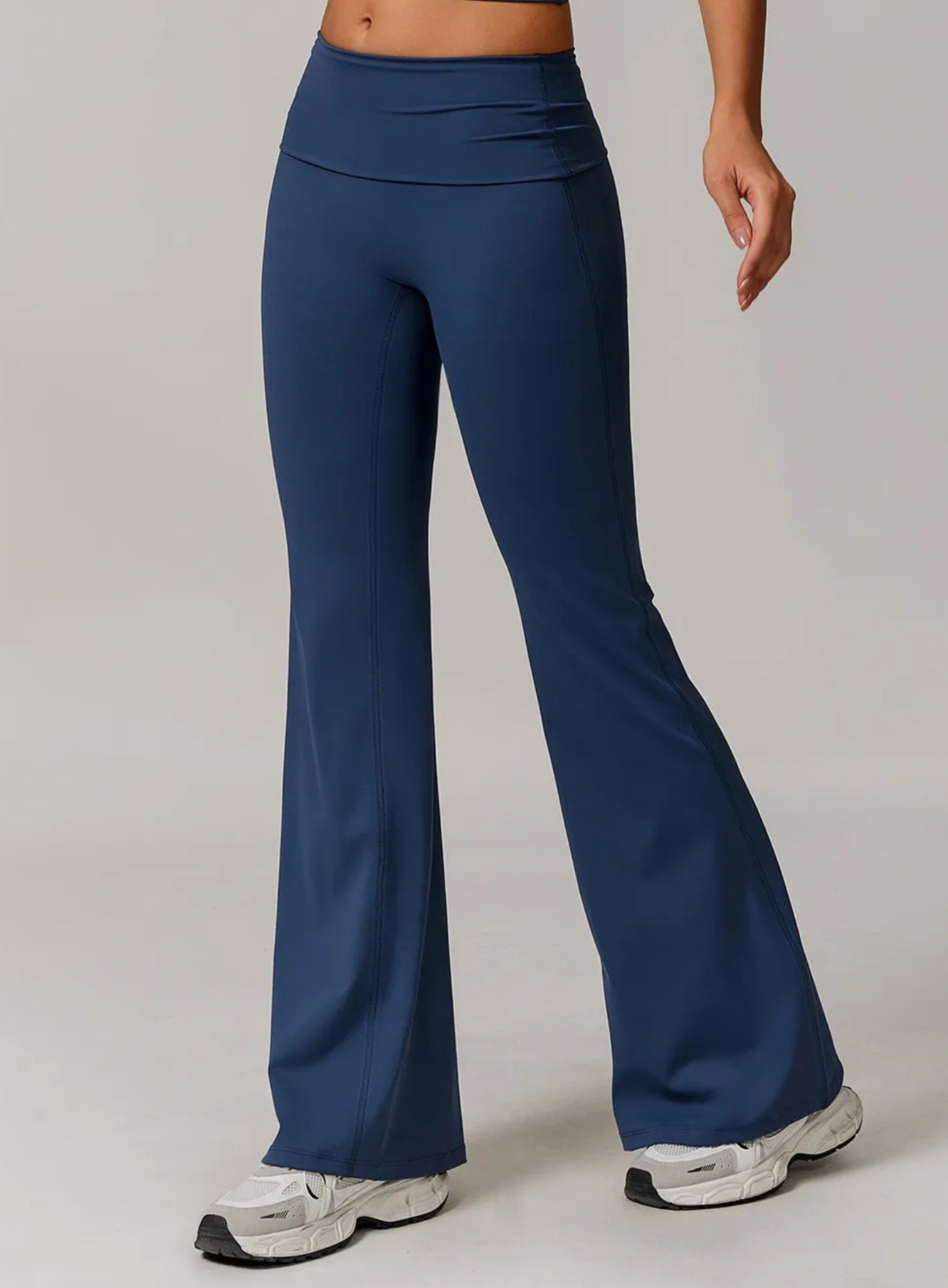 FlexFold™ Flare Leggings - Twilight Blue