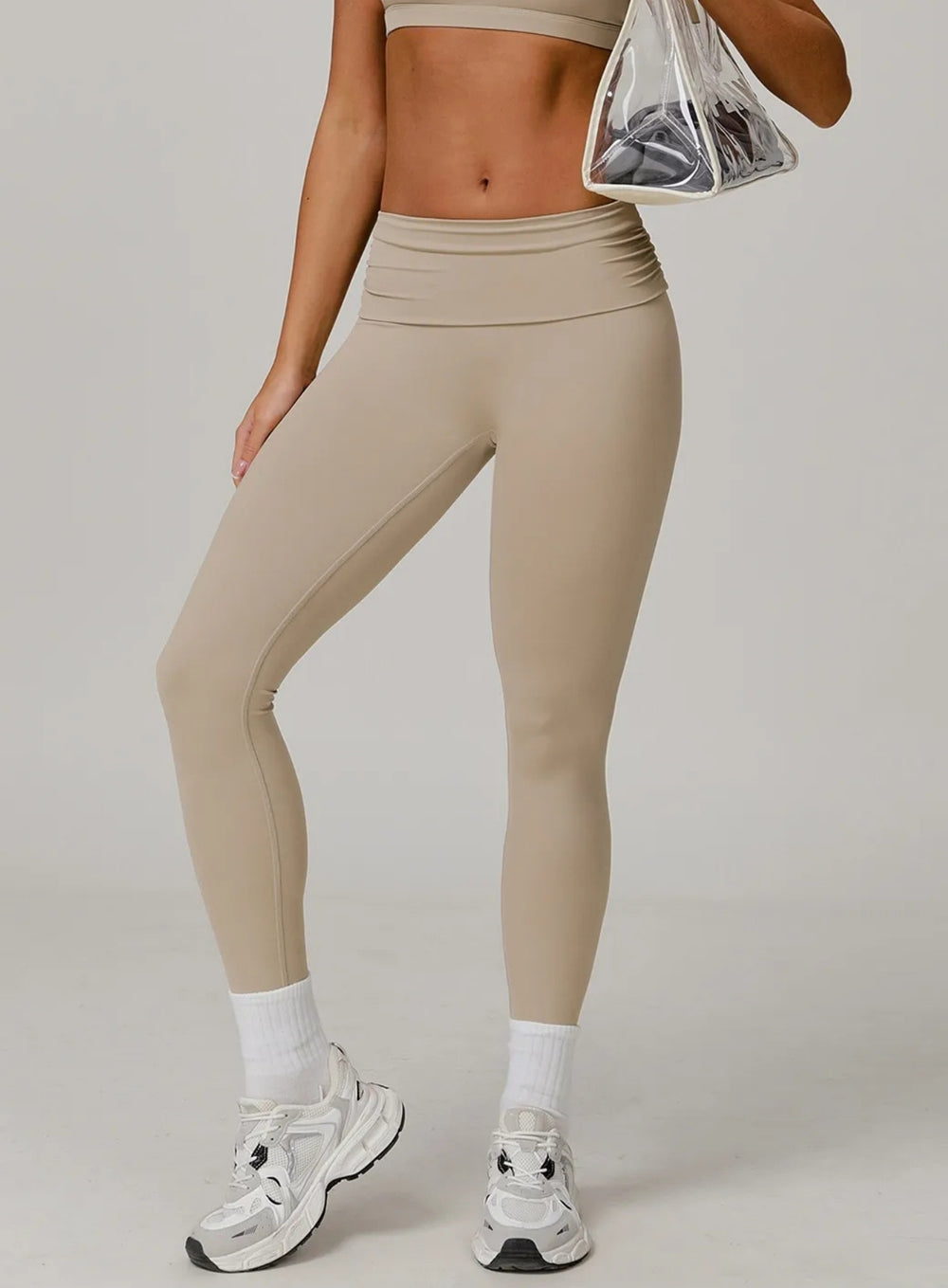 FlexFold™ CloudTouch Legging Natural Beige - VECTOR SPORTSWEAR