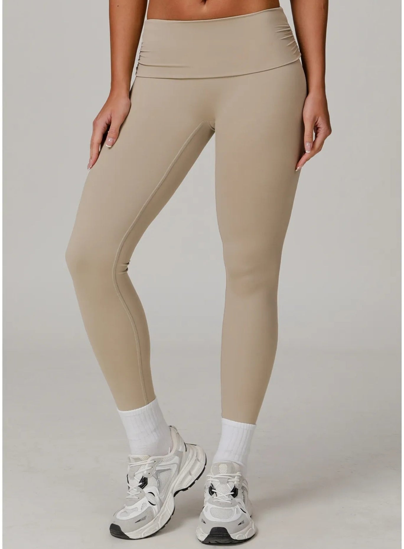 FlexFold™ CloudTouch Legging Natural Beige - VECTOR SPORTSWEAR
