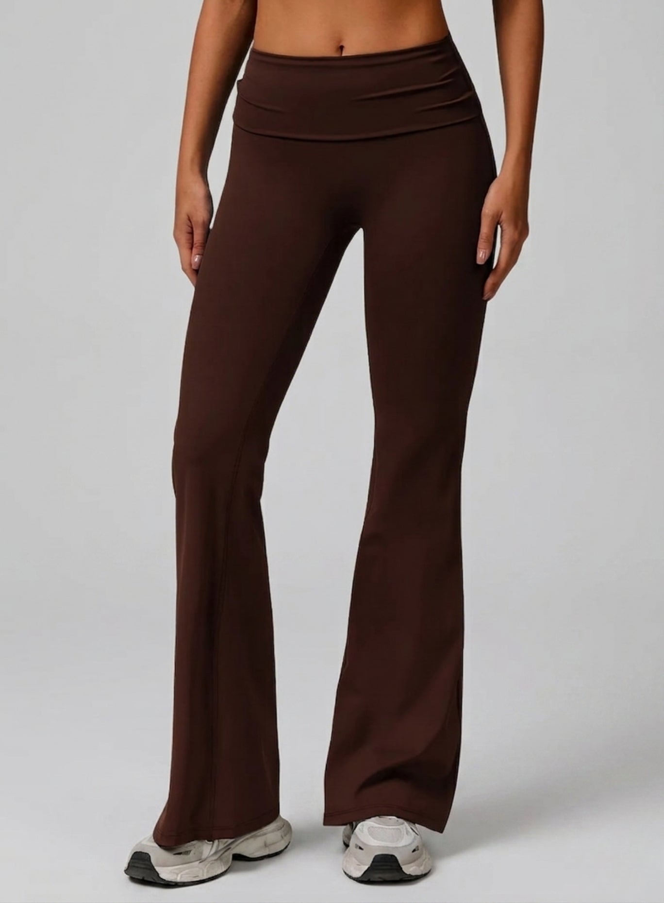 FlexFold™ Flare Leggings - Brown
