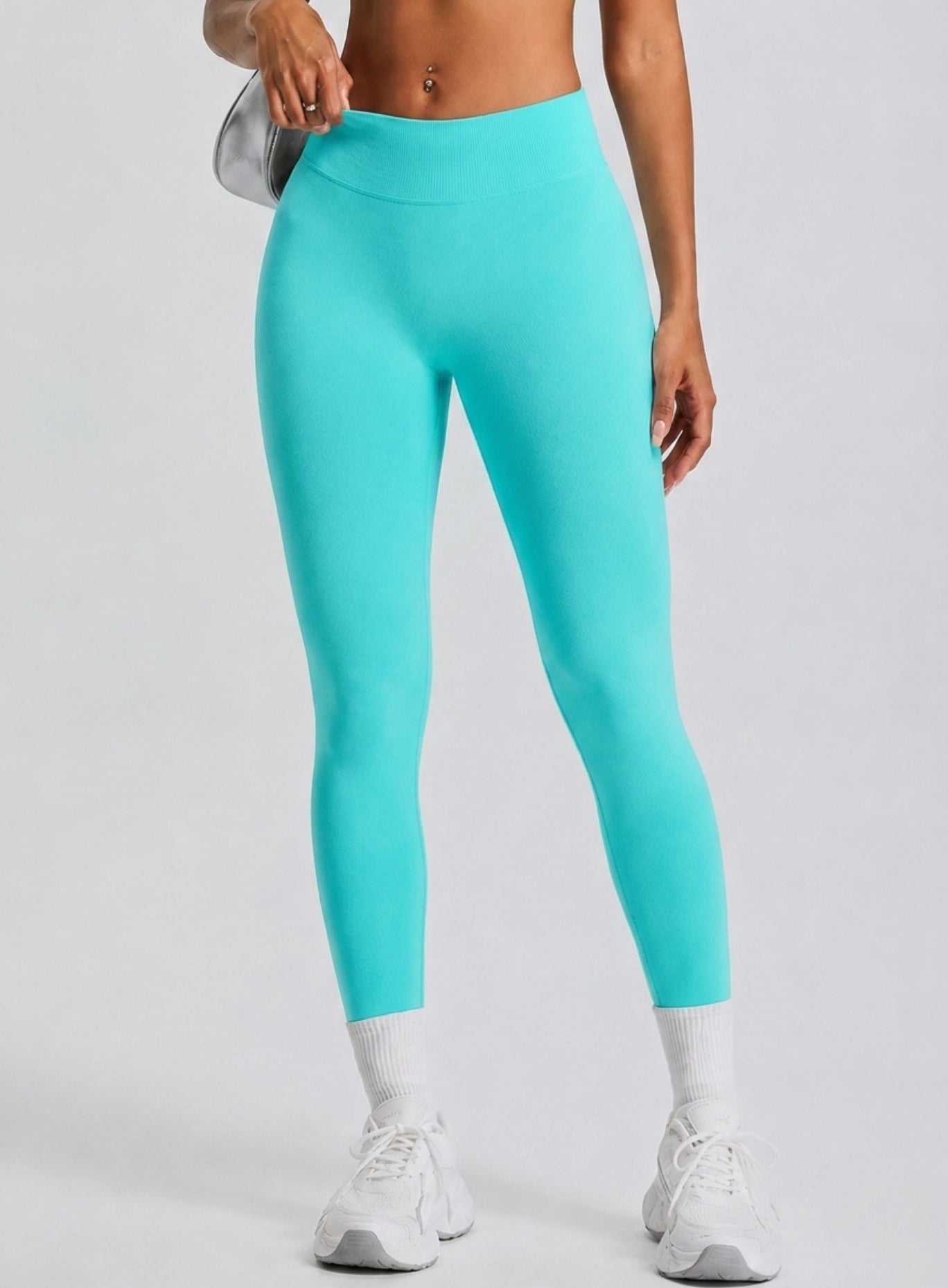 Hydrafit Scrunch Leggings - Aqua Blue