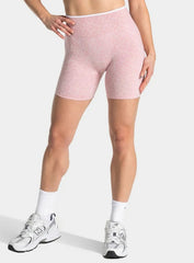 Leopard Scrunch Shorts - Pink