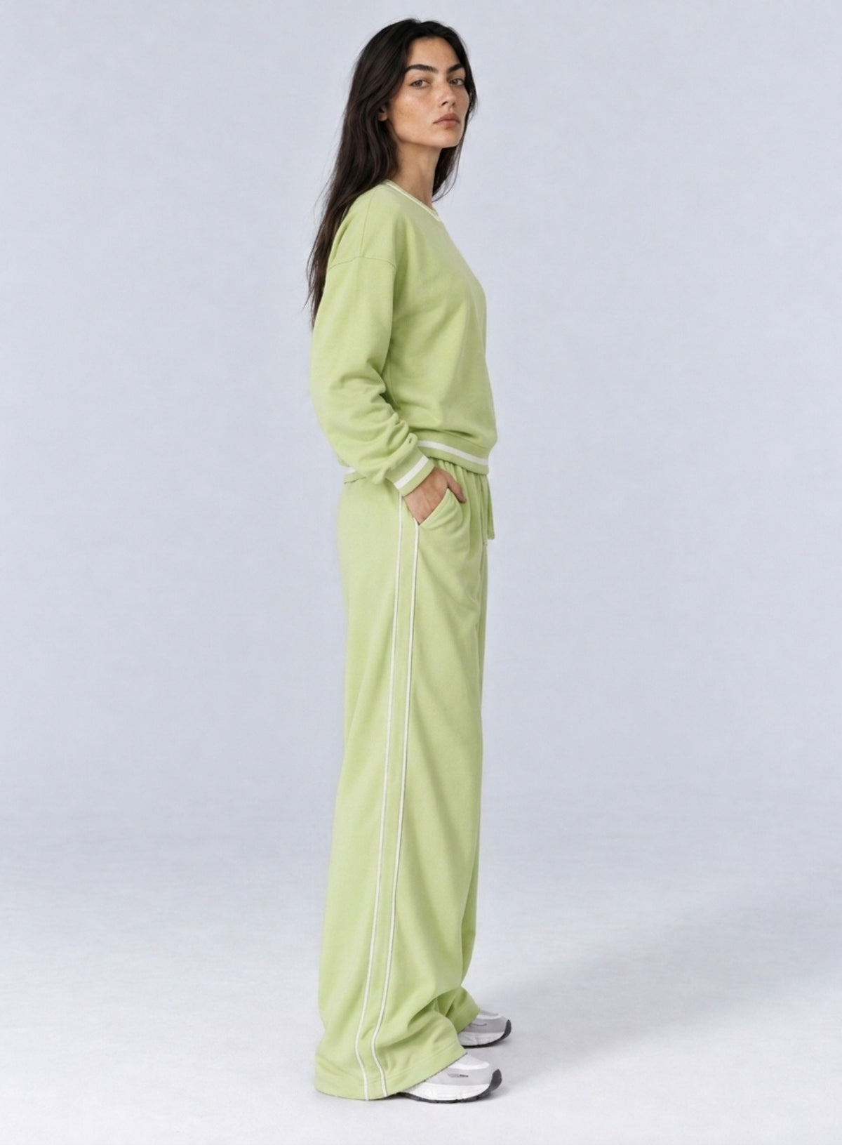 Casual Loose Fit Sweater - Lemon Green