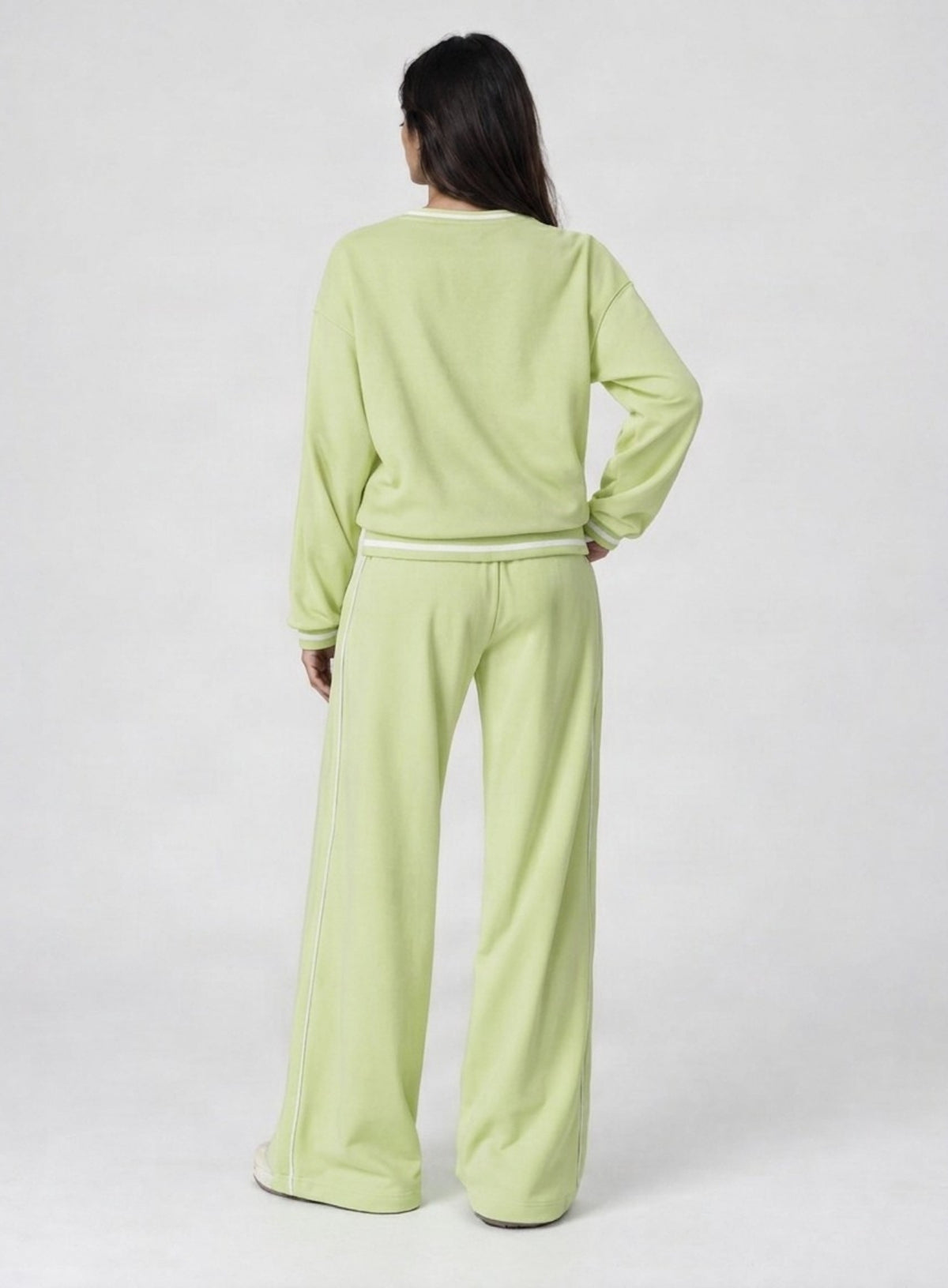 Casual Loose Fit Sweater - Lemon Green