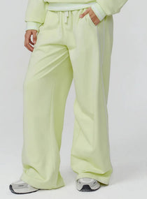 Lounge Stride Flare Joggers - Lemon Green