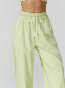 Lounge Stride Flare Joggers - Lemon Green