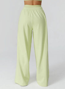 Lounge Stride Flare Joggers - Lemon Green