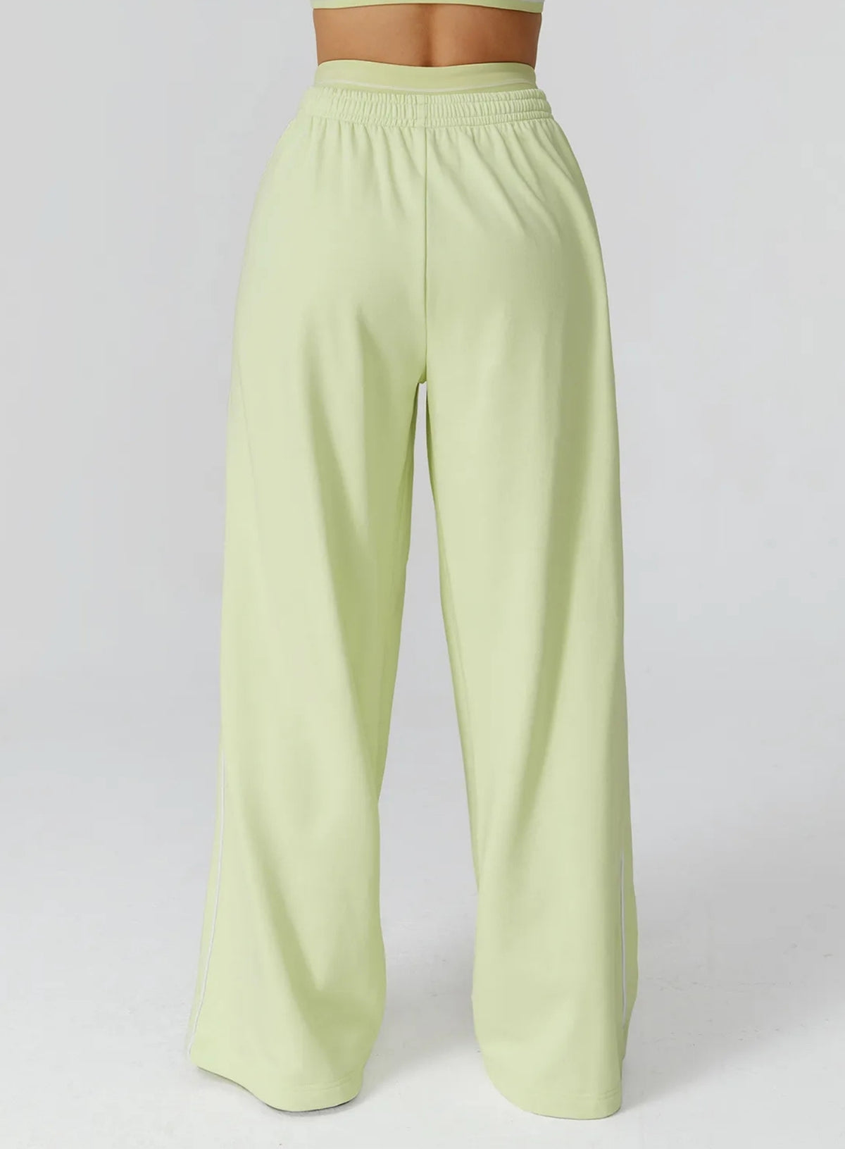 Lounge Stride Flare Joggers - Lemon Green