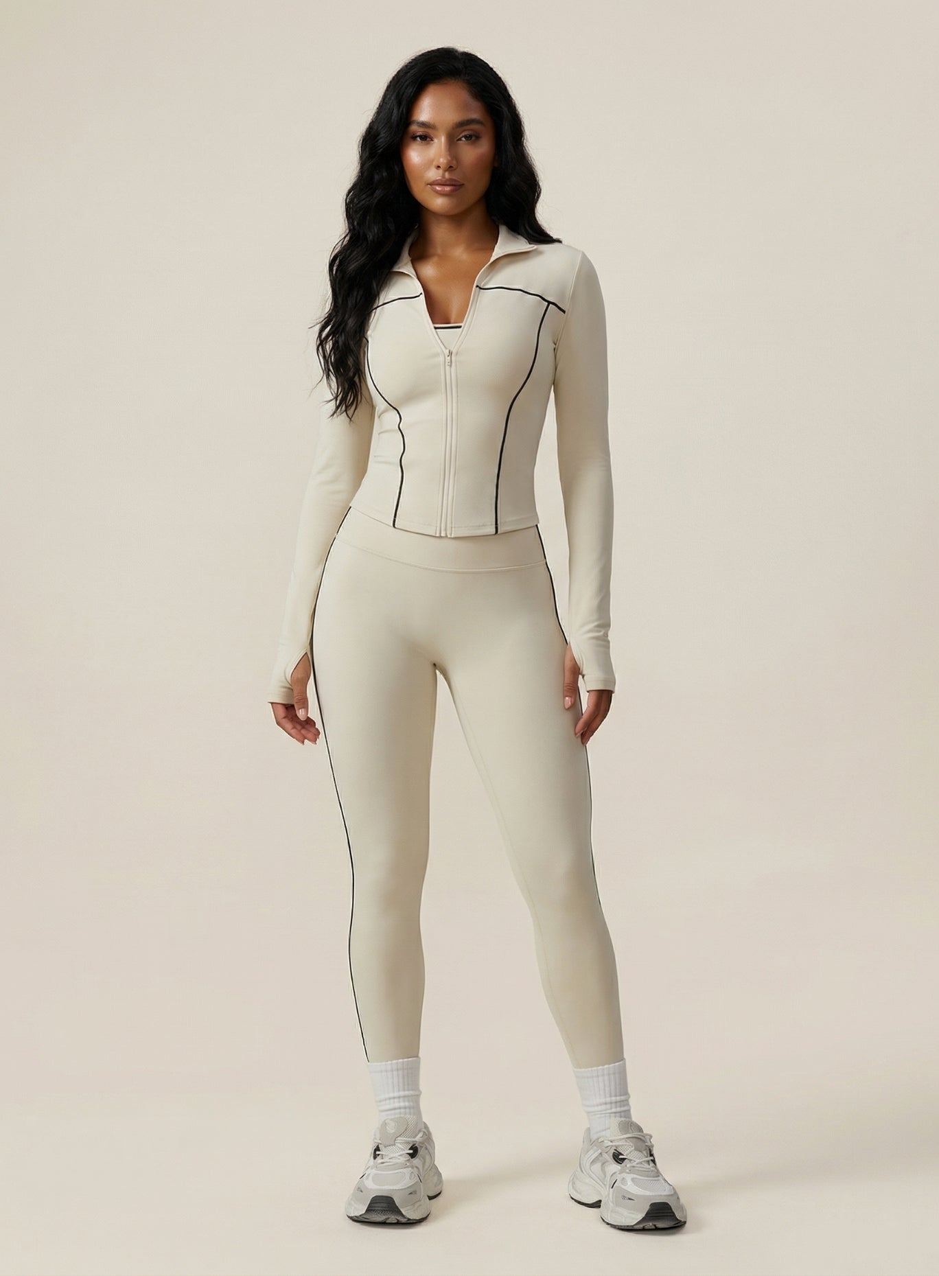 PowerFlex Leggings - Beige - VECTOR SPORTSWEAR