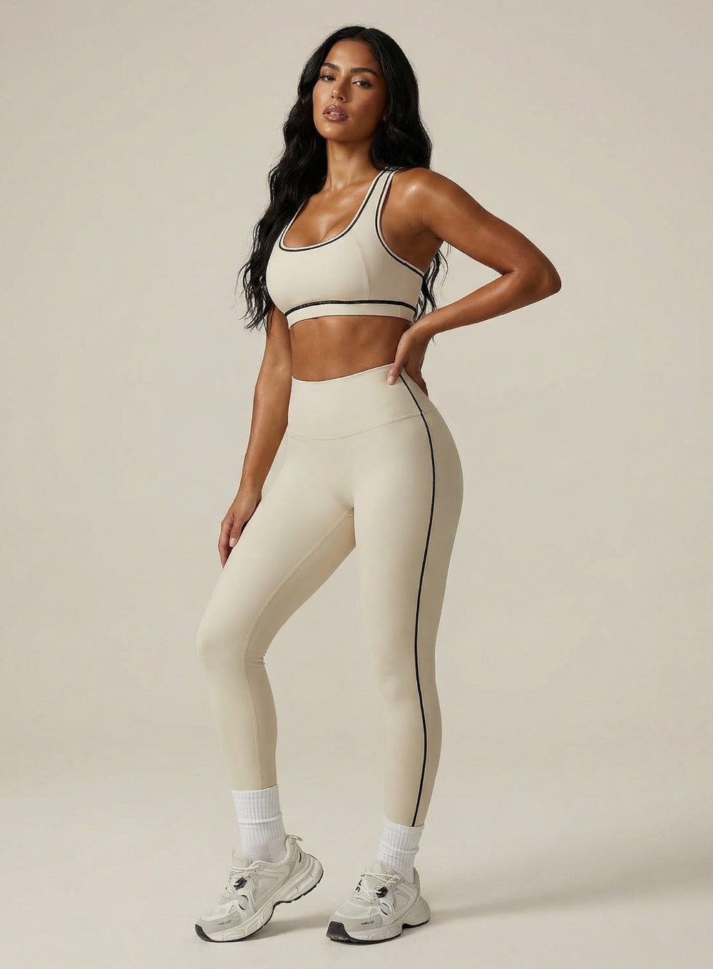 PowerFlex Leggings - Beige - VECTOR SPORTSWEAR