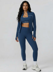 PowerFlex Zip Jacket - Dark Blue - VECTOR SPORTSWEAR