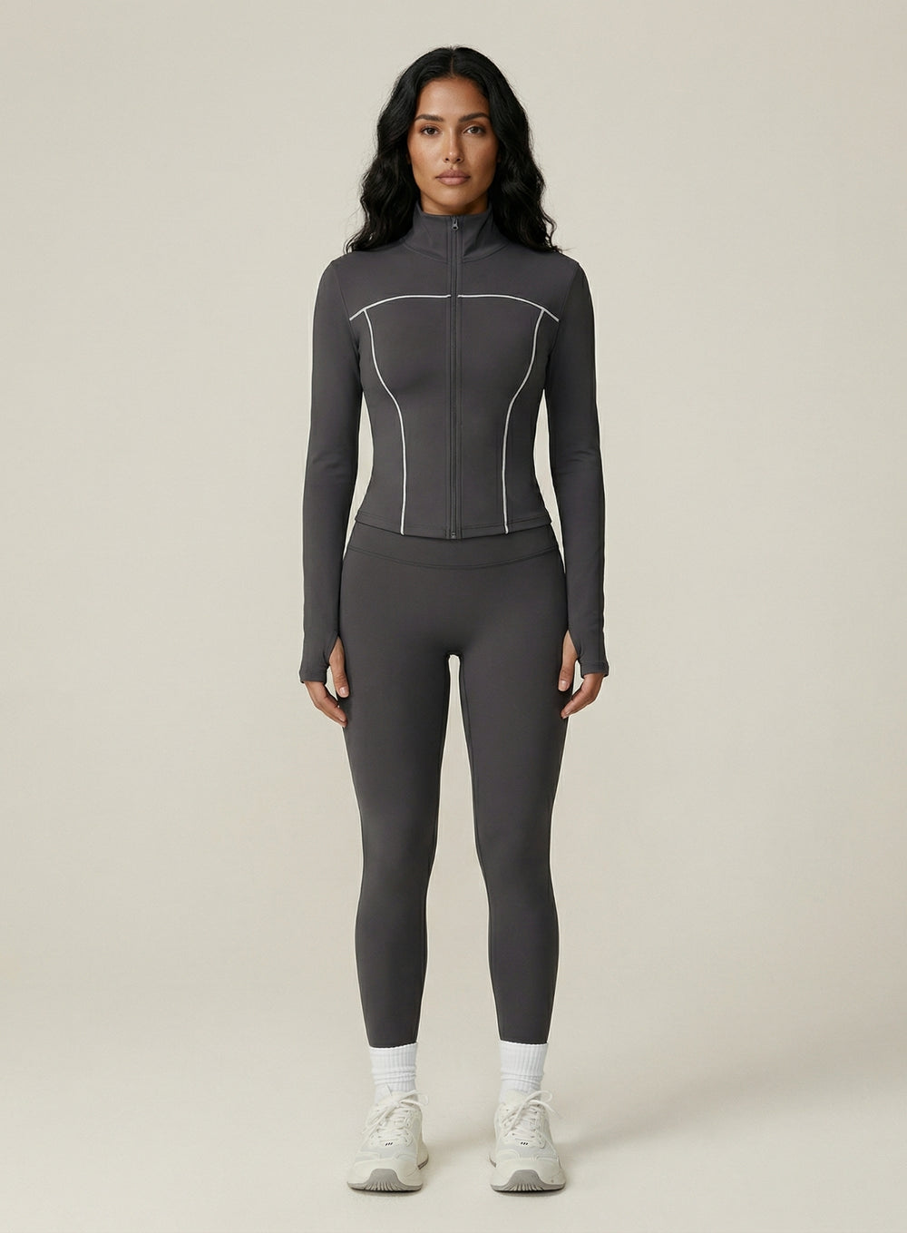 PowerFlex Zip Jacket - Dark Gray - VECTOR SPORTSWEAR