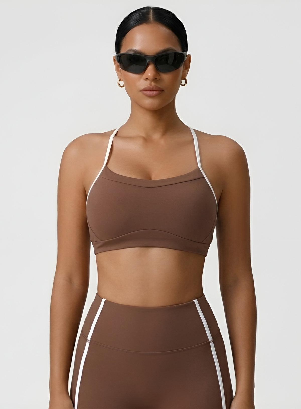 PowerFlex Sculpt Bra - Mocha Brown - VECTOR SPORTSWEAR Main image