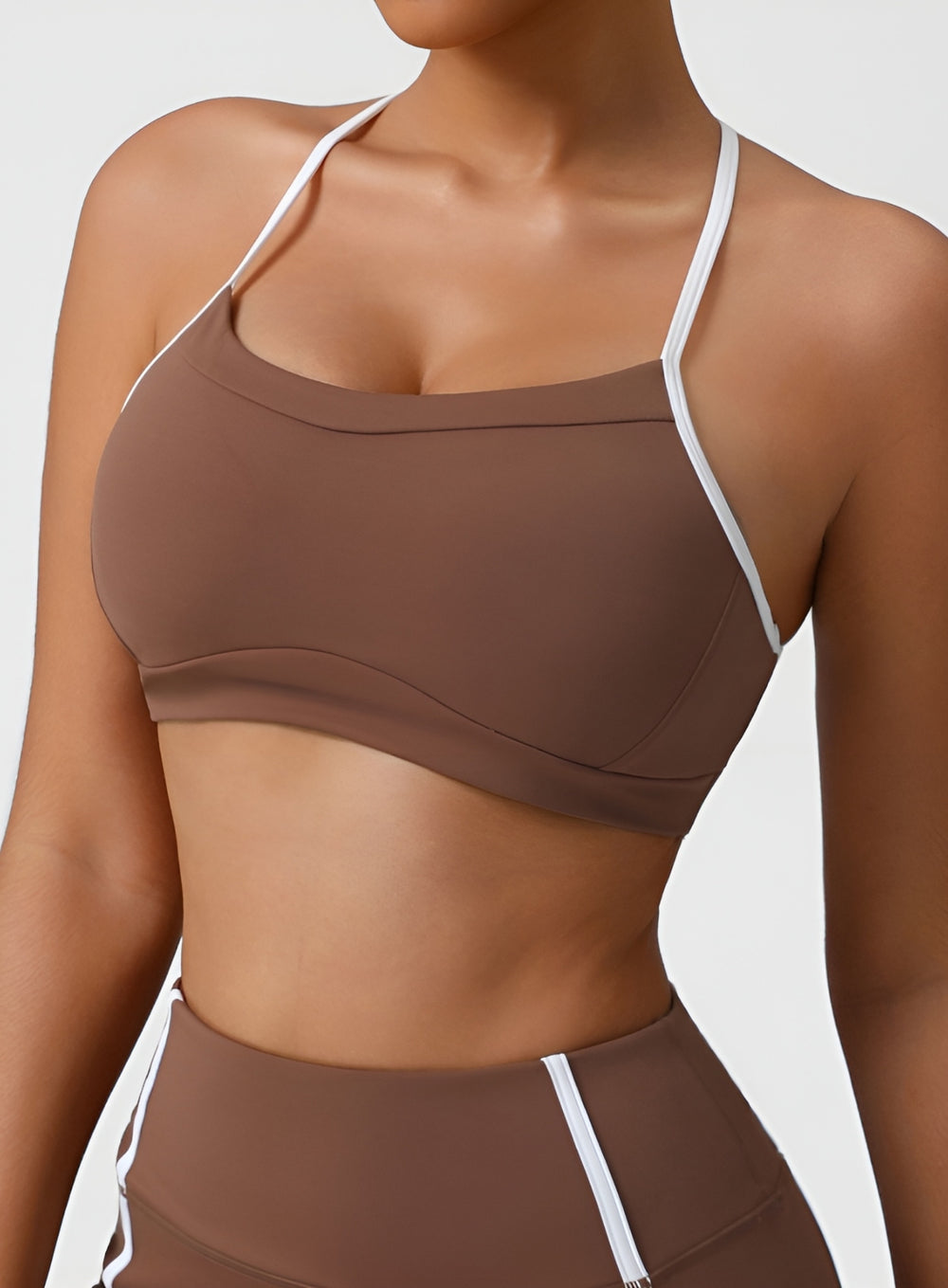 PowerFlex Sculpt Bra - Mocha Brown - VECTOR SPORTSWEAR