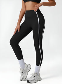 PowerFlex Sculpt Stripe Leggings - Black - VECTOR SPORTSWEAR