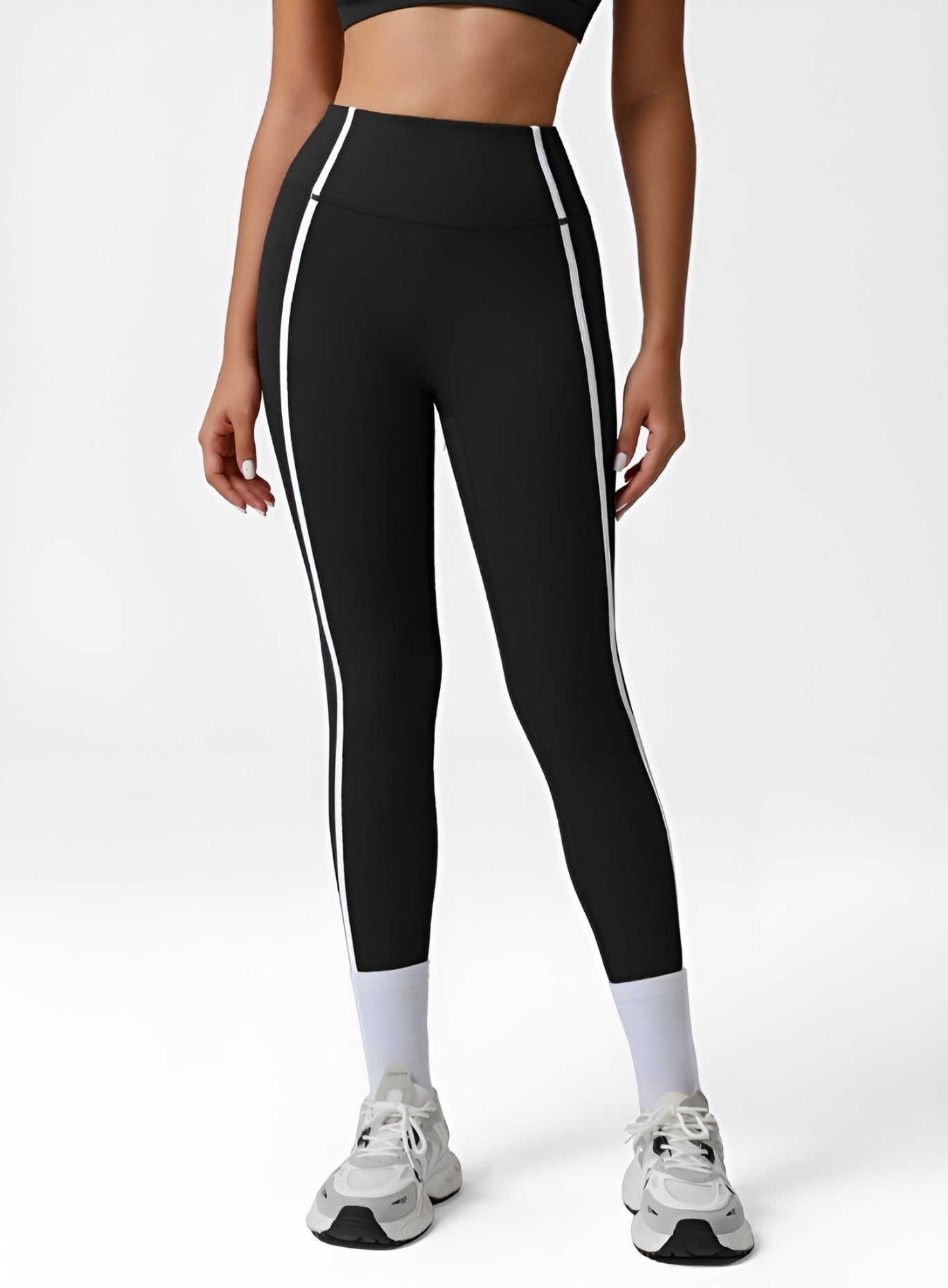 PowerFlex Sculpt Stripe Leggings - Black - VECTOR SPORTSWEAR