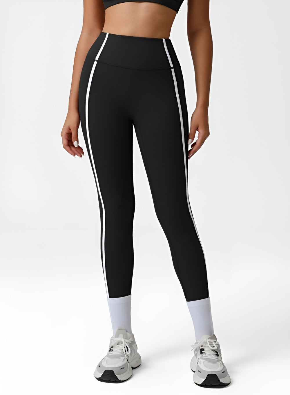 PowerFlex Sculpt Stripe Leggings - Black - VECTOR SPORTSWEAR