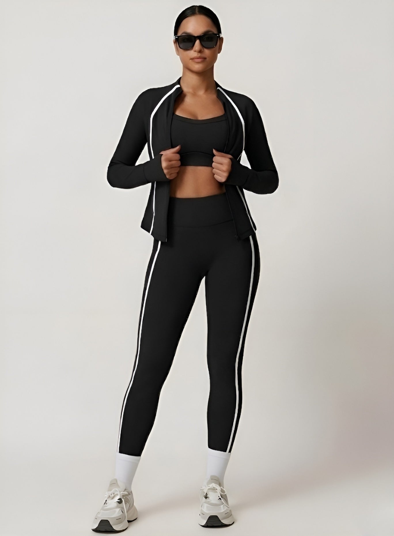 PowerFlex Sculpt Zip Jacket - Black - VECTOR SPORTSWEAR