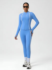 PowerFlex Sculpt Zip Jacket - Blue - VECTOR SPORTSWEAR