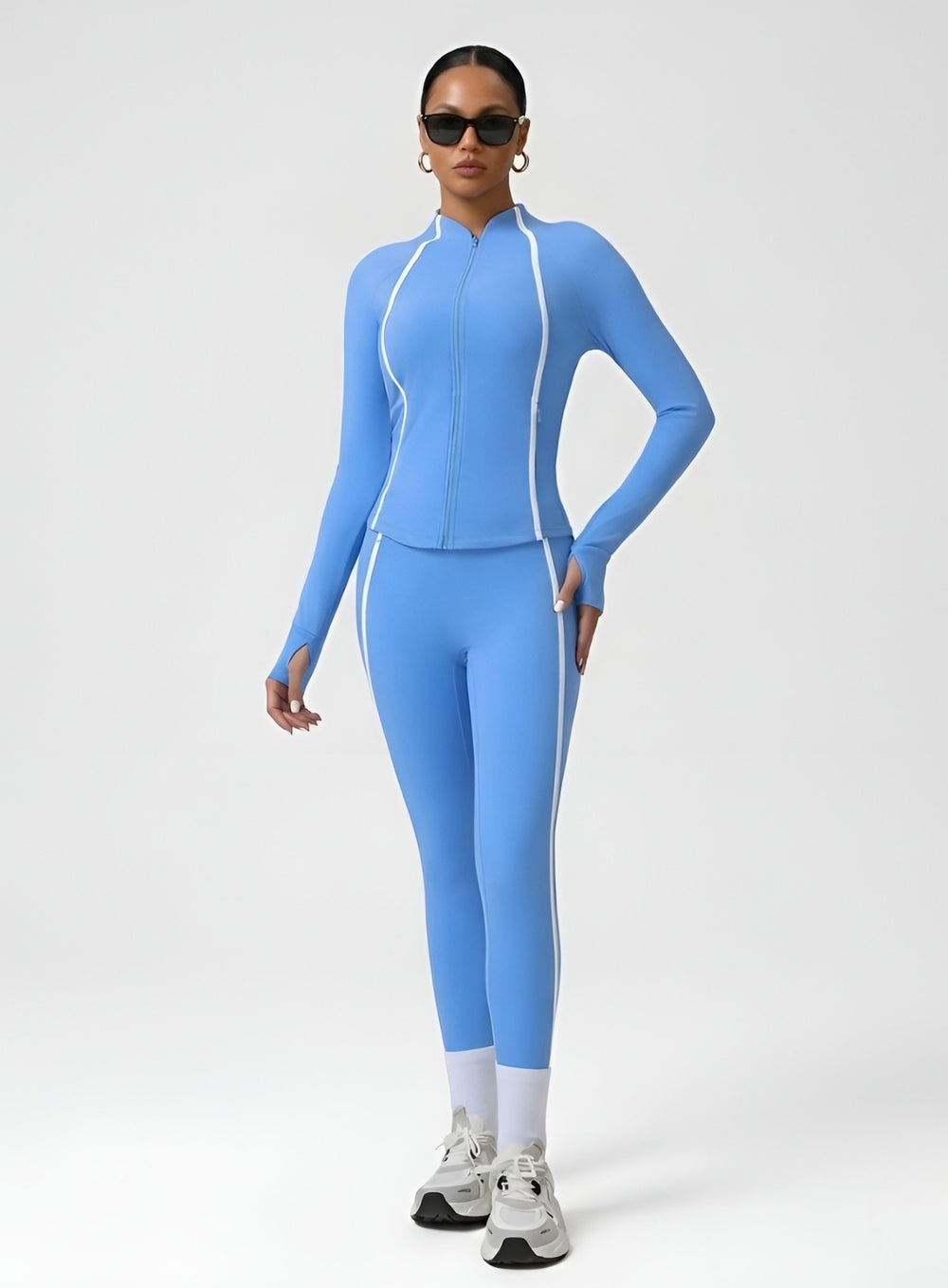 PowerFlex Sculpt Zip Jacket - Blue - VECTOR SPORTSWEAR