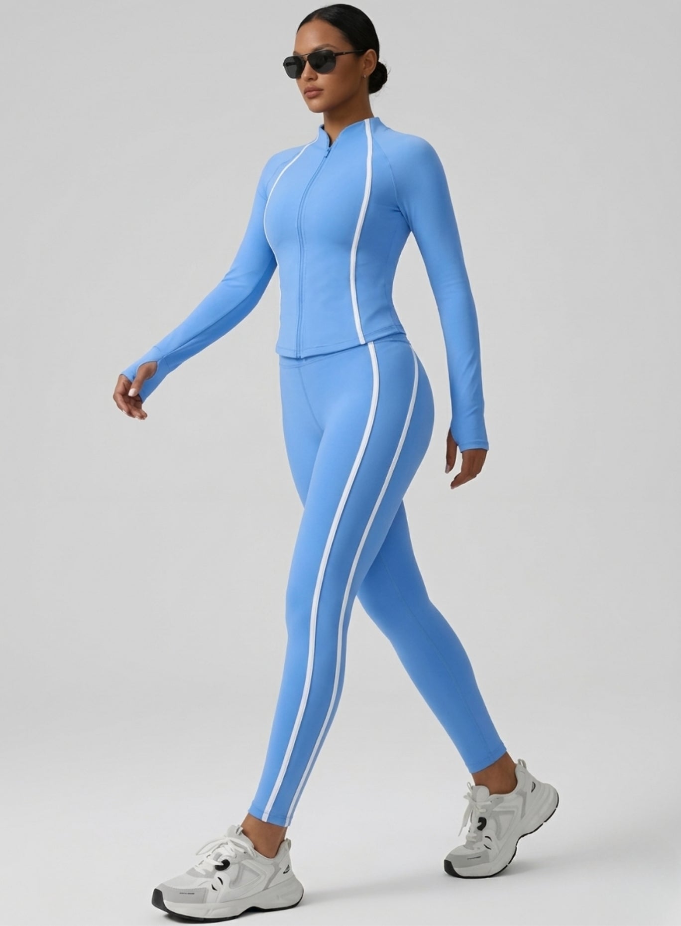 PowerFlex Sculpt Zip Jacket - Blue - VECTOR SPORTSWEAR