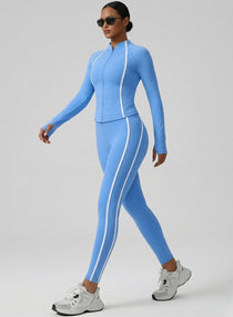 PowerFlex Sculpt Zip Jacket - Blue - VECTOR SPORTSWEAR