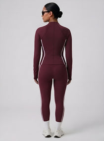 PowerFlex Sculpt Zip Jacket - Damson - VECTOR SPORTSWEAR