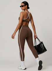 PowerFlex Sculpt Bra - Mocha Brown - VECTOR SPORTSWEAR